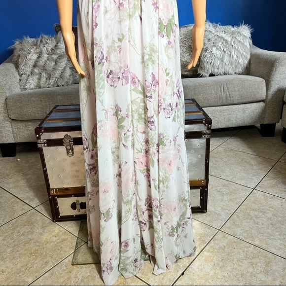 Jenny Yoo Blush Gardens Formal Bridesmaid Prom Dress - Picture 8 of 11